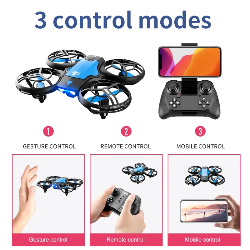 V8新型ミニドローン 4KプロフェッショナルHD 1080P - Drone Kit Professional のレビューと価格