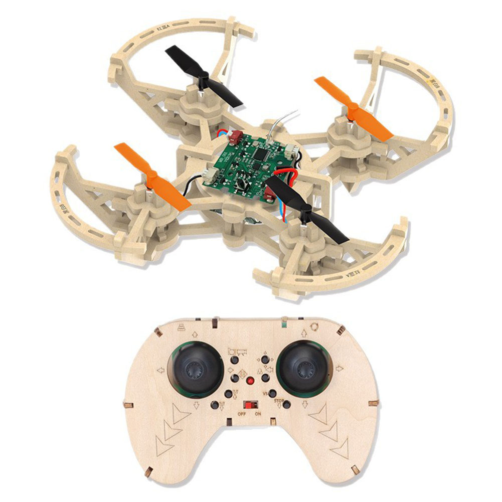 RC 木製ドローンモデルキット 3 速度モード離陸着陸 5- - Drone Kit Octocopter のレビューと価格